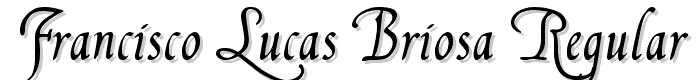 Francisco Lucas Briosa Regular font